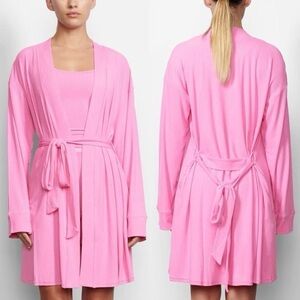 SKIMS Soft Lounge Short Robe in Cotton Candy